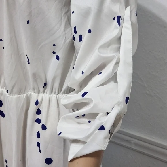 ORDER Plus Summer Boho Party Long Maxi Beach Dress Print Dot - Picture 5 of 11